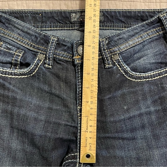 Silver Natsuki Women's Dark Wash Bootcut Denim Blue Jeans W26 L32.5 - Picture 3 of 11